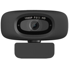 1080P Computer Webcam, Clear Video Conferencing Camera with Mic, Plug and USB, Free USB Adapter for Laptop & Phone