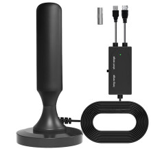 4K TV Antenna with Amplifier 800+ Miles Range DTMB DVB-T ISDB-T Etc. Indoor/Outdoor Car with Magnetic Base
