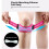 Adjustable Patella Knee Brace Light Weight Silicone Cushioned Knee Support Strap Red 11
