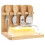 Burriera 2 In 1 con Coperchio e Portacoltelli per Formaggio, 4 Coltelli per Formaggio, Portaoggetti da Banco 1