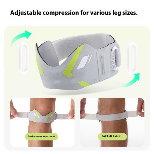 Breathable Knee Support Strap with Adjustable Fit Hiking Knee Stabilizers Blue 2