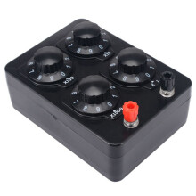 3X 0-9999 Instrument D'Enseignement D'Enseignement de Résistance Variable de Décennie de Précision Simple de Boîte de Résistance D'Ohm