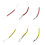 High Strength Rotating Snap Fishing Shock Absorbers Flexible Red Triangular pin slow 3