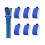 2Pcs Adjustable Ski Wraps Ties Fastener Strap Storage Ties with Protective Pad Blue 8