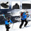 2Pcs Adjustable Ski Wraps Ties Fastener Strap Storage Ties with Protective Pad Blue 9