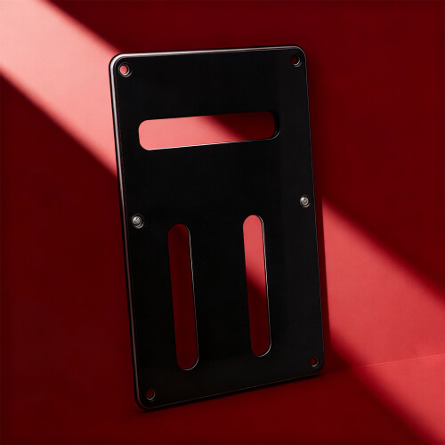 Modern Electric Guitar Back Shield Light weight For Performances Enhancement Black