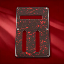 Custom Fit Electric Guitar Rear Cover For Internal Component Red tortoise shell