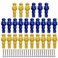 26Pcs Table Foosball Men Table Football Men Soccer Games Black and white With screws
