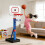 Plastic Backboard Stand Adjustable Heights Basketball Frames Backboard Stand 3