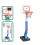 Plastic Backboard Stand Adjustable Heights Basketball Frames Backboard Stand 7