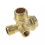 3/8" Female Thread Tube Connector Air Compressor Check Valve Gold Tone 3