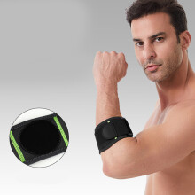 Stylish Elbow Stabiliser Sleeve Reinforced Stitching Comfort Fitness Device Light Grey