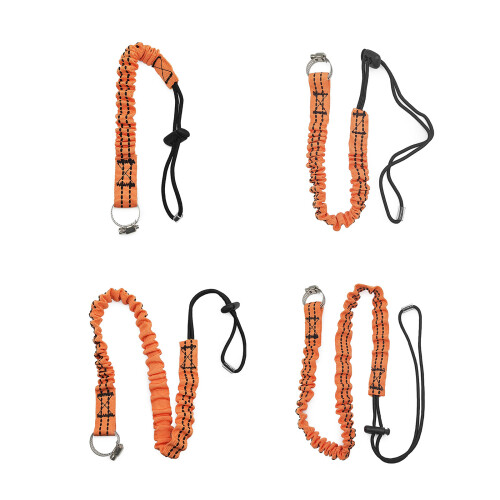 Anti-Falling Rope Tool Leashes Retractable Bungee Cord with Fixed Hose Clamps 38cm 1