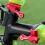 Road Bike Fixed Clamps Replacement Folding Bike Hinge Levers Enduring Red 7