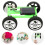 2PCS Solar Vehicle Construction Set STEM Educational Craft Model Car Science Toy Blue 1
