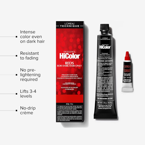 L'Oréal Excellence HiColor Red Hot H9 + Developer 2