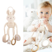 Development Toys Strollers Mounted Animal Pattern Handbells Gifts For Newborn pattern 1