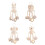 Plush Bells Rattles Crib Strollers Mounted Animal Pattern Handbells Hanging pattern  4 2