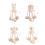 Plush Bells Rattles Crib Strollers Mounted Animal Pattern Handbells Hanging pattern  4 11