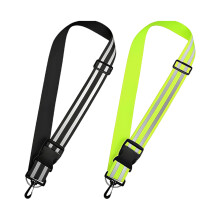 Reflective Safe Vest with Elastic Shoulder Straps and Wrist Band for Night