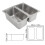 RV Double Sink 304 Stainless Steel Camping Kitchen 9