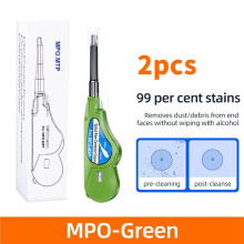 2 Stylos de Nettoyage pour Fibre Optique MPO, Nettoyeur de Connecteurs MPO, Outils de Nettoyage de Fibre Optique, Nettoyeur de Connecteurs de Fibre