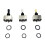 Compact Electric Guitar Switches 3 Position Tone Control Stable Silver yellow hat 11