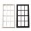1/12 Scale Miniature Window Frame Plastic Model for Dollhouses Accessories Black 2