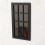 1/12 Scale Miniature Window Frame Plastic Model for Dollhouses Accessories Black 7