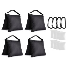 Pesas de Resistentes para Carpas y Fotografía, Resistentes Al Viento, con Doble Cremallera y Capacidad de 12 Kg.