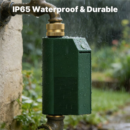 Tuya WiFi Water Timer  Valve Controller Brass Inlet Outlet IP65 Waterproof APP Voice Control Water Timer US