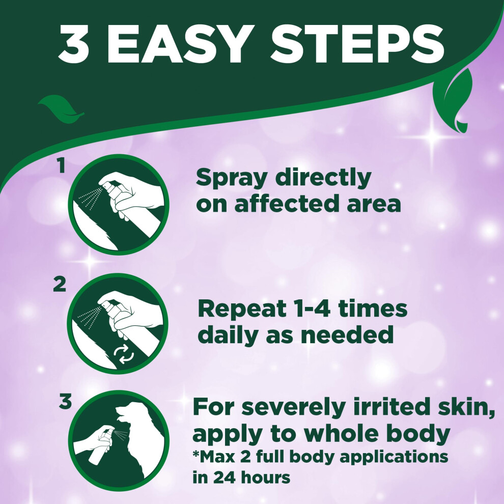 Vet's Best Allergy Itch Relief Spray for Dogs | Soothes Dog Dry Skin | Relieves the Urge to Itch, Lick, and Scratch 235ml