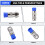 50PCS RG6 Compression Connectors Coaxial Cable Waterproof Connection F Compression Connector RG6 Coaxial Compression Tool 4