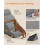 FEANDREA Feandrea 4-Step Dog Stairs, Waffle-Patterned Corduroy, Waterproof Dog Steps 6