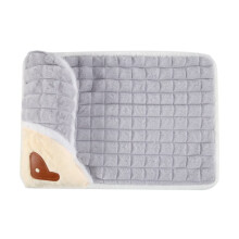 Dog Mat Thick and Warm Pet Bed  Dog Sleeping Mat Washable Dog Bed Pet Supplies Grey