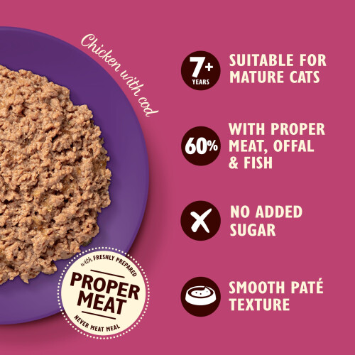 Lily's Kitchen Lily’s Kitchen Made with Natural Ingredients Smooth Paté Chicken with Cod Mature 1