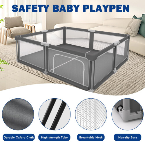 Foldable Baby Playpen  Portable Spacious  Sturdy Play Yard for Babies 1