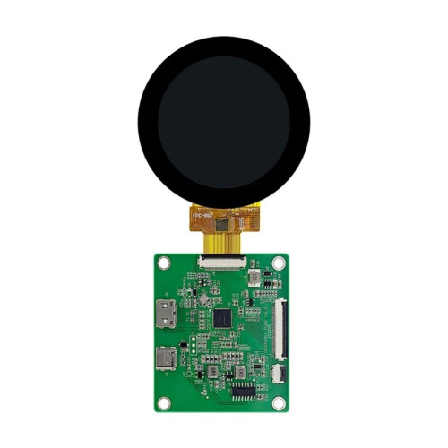 TFT LCD Round Display with -Compatible Driver Board IPS HD Circular Screen for Raspberry Pi 5/4B 4" 720x720 2