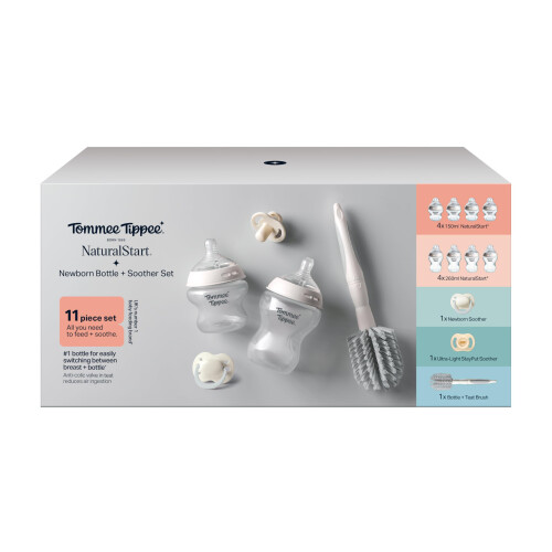 Tommee Tippee Tommee Tippee Natural Start Bottle  Soother Starter Set 150ml  260ml N