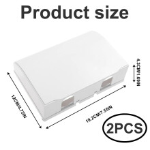 2 Pack UK Plug Socket Covers Childproof Electrical Outlet Protectors W