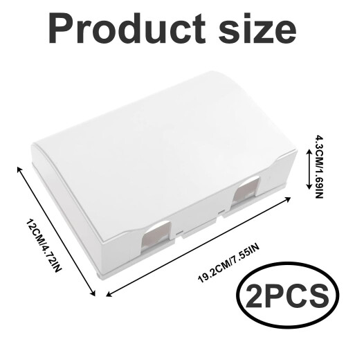 2 Pack UK Plug Socket Covers Childproof Electrical Outlet Protectors W