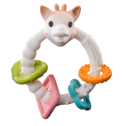 Sophie la Girafe Sophie la Girafe Sensory Teething Ring – 100 Natural Rubber MultiText 2