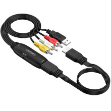 AV-zu--Kompatibles Konverterkabel, 1080p-RCA-zu-HDTV-Adapter für Spielekonsolen, DVD-Player und TV-Boxen