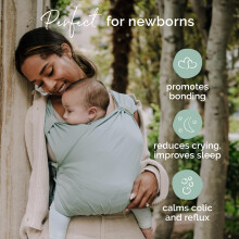 Boba Bliss PreWrapped Baby Carrier with Buckle  Newborn to 735 lbs Lig