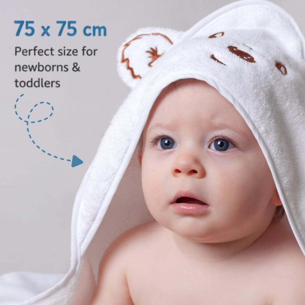 Paddington Baby Hooded Towel – 100 Cotton Baby Bath Towel For Newborn