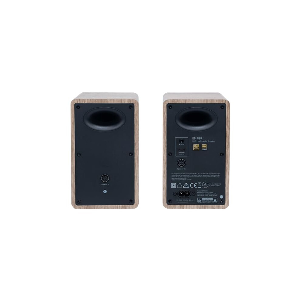 Edifier M60 Multimedia Bluetooth 5.3 Wireless Desktop Speaker Hi-Fi - Oak - Image 2