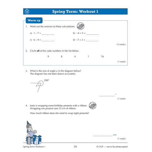 KS3 Year 7 Maths 10-Minute Weekly Workouts 1
