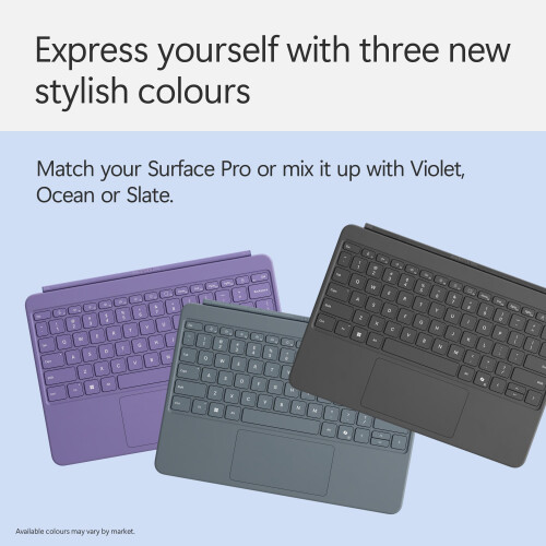 Microsoft Microsoft Surface Pro 12-inch Keyboard | Compatible with Surface Pro Copilot + | Slate 1