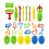 26 Pieces Play Dough Tools Playdough Accessories Set Various Plastic Molds Rollers Cutters Educational Gift for Children, Random Color 2