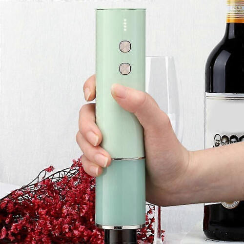 1 Set Electric Wine Opener LED Battery Display Labor-saving Plastic Rechargeable Automatic Corkscrew 1